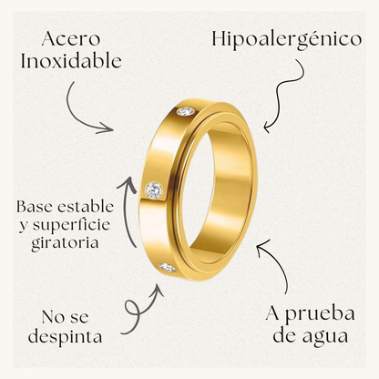 Anillo Giratorio Antiansiedad y TDAH